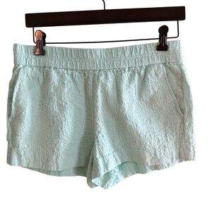J Crew Women's classic Shorts Cotton Mint Green Textured Women's Shorts Sz 4